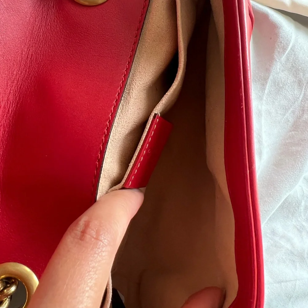 GUCCI Mini GG Marmont Matelassé Shoulder Bag 